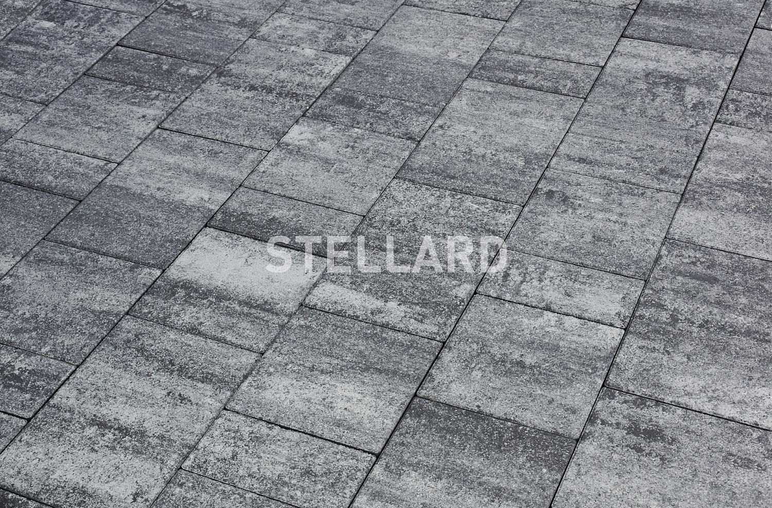 Тротуарная плитка Stellard Мозаика Колор микс Грей 60