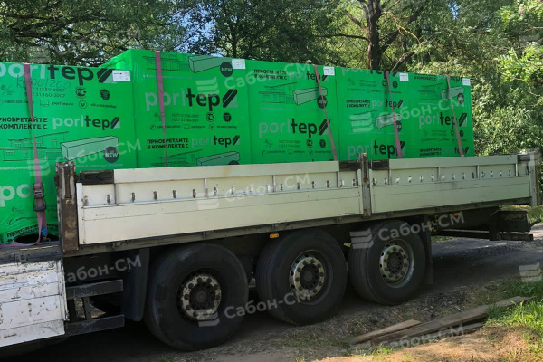 Пеноблоки стеновые Poritep Коломна 625х200х300, D600