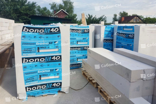 Пеноблоки стеновые Bonolit Малоярославец 625х250х500 D600
