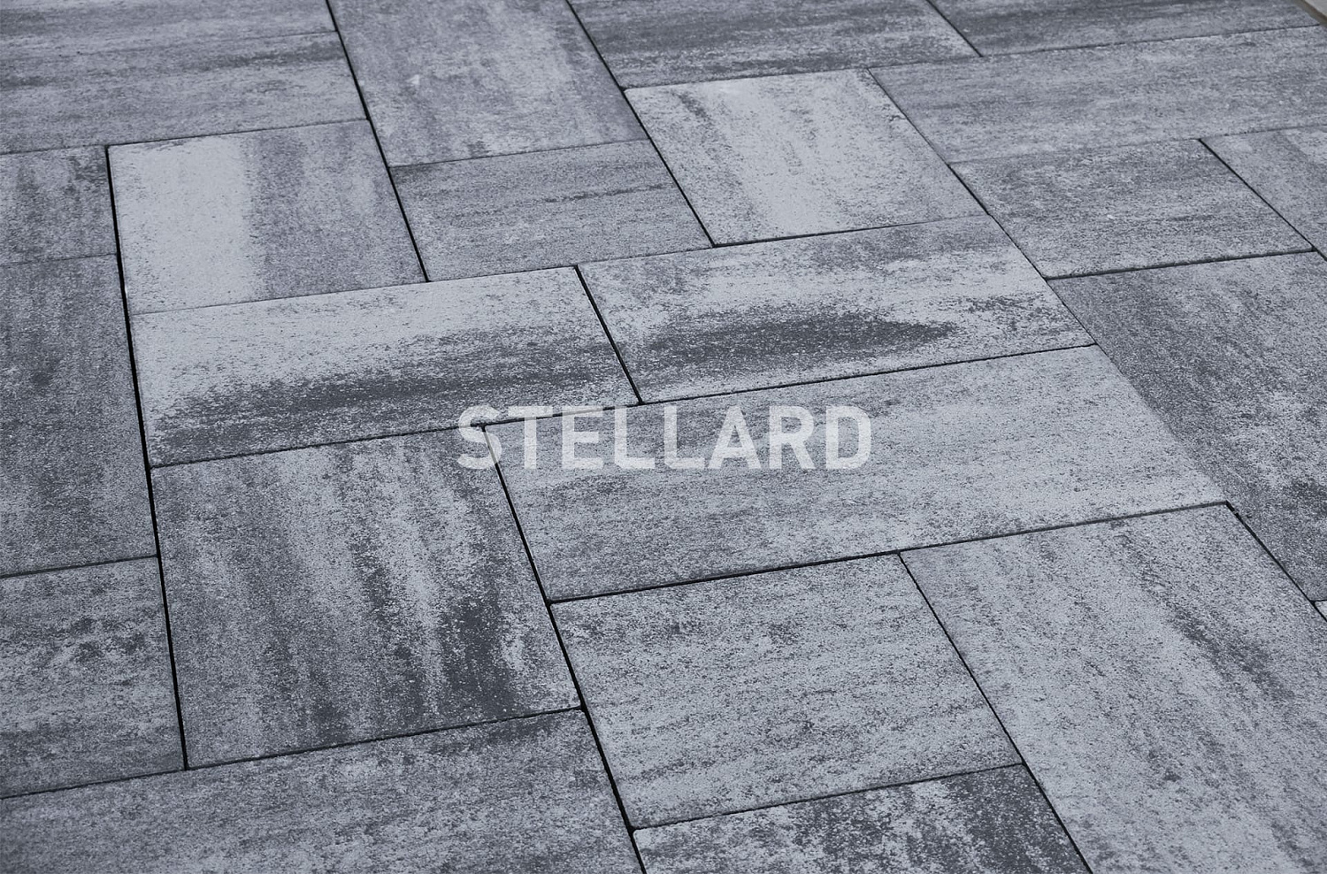 Тротуарная плитка Stellard Мозаика XL Колор микс Грей 60